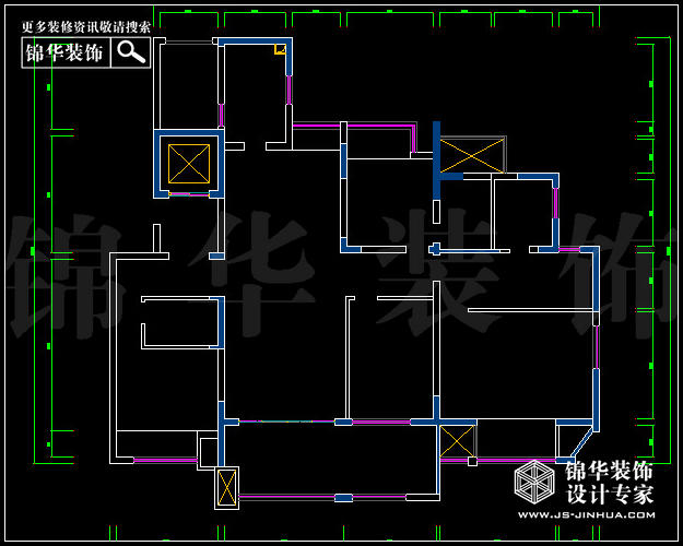 保利香檳國際A2戶型200平米 戶型